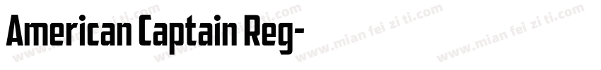 American Captain Reg字体转换